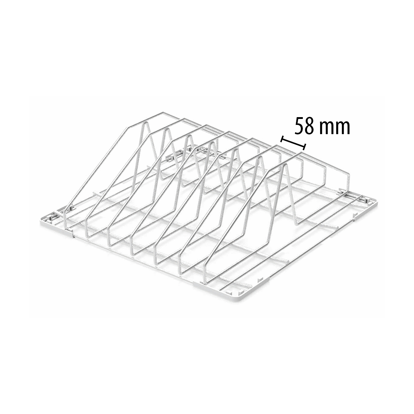 Soporte inox para 6 bandejas, 500x500x170 mm (8380-0009)