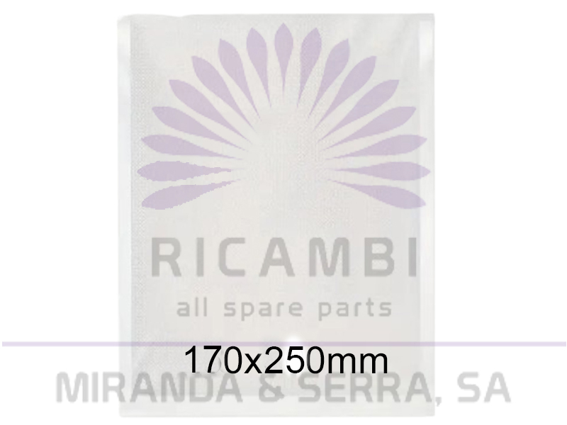 Sacos Embalar Vacuo 90µ 170x250mm (100 Unidades)
