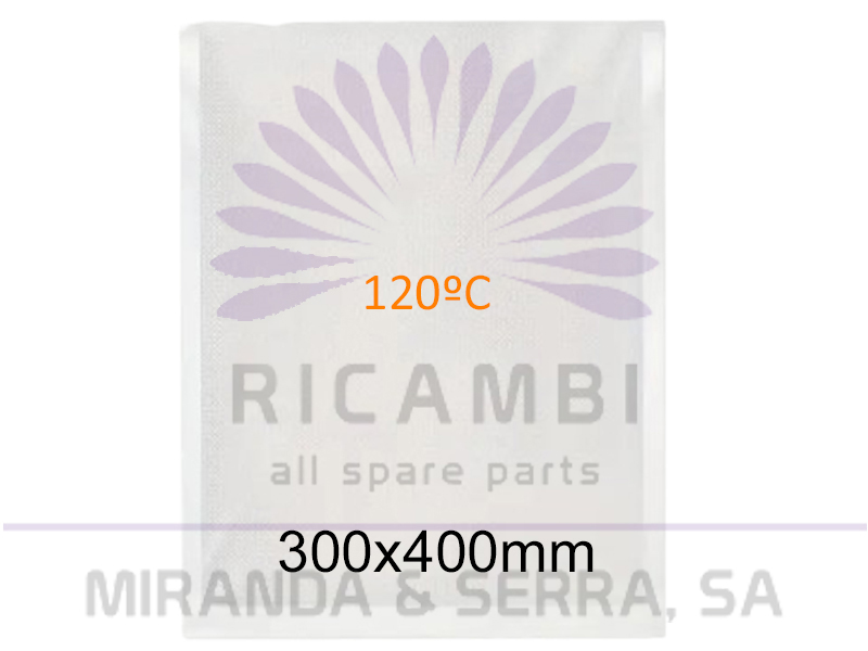Sacos Vacuo PA/PP 300x400mm 120ºC (100 Unidades)