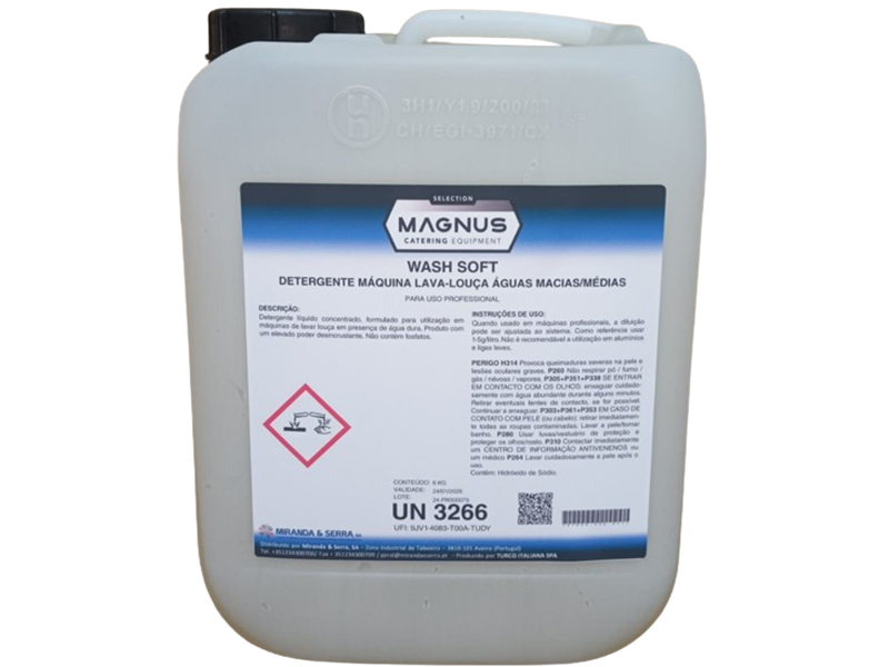 Detergente Maquina Lavar Aguas Macias 6kg (WASH SOFT NV)